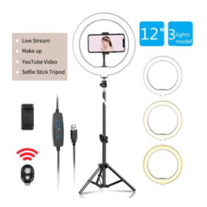 12 Inch Ring Light With 2M Tripod Stand