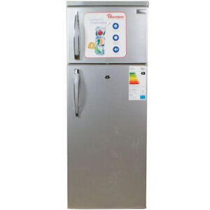 Ramtons RF/217- 2 Door Direct Cool Fridge - 213 Liters - Silver with handle